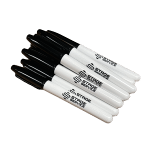 Stage Service Finepoint Sharpie permanent marker 1mm zwart - 12 stuks