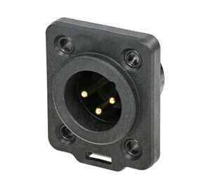 Neutrik NC3MDX-TOP – 3-Pin XLR Male Chassisdeel (Outdoor)