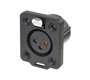 Neutrik NC3FDX-TOP – 3-Pin XLR Female Chassisdeel (Outdoor)