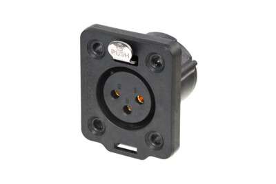 Neutrik NC3FDX-TOP – 3-Pin XLR Female Chassisdeel (Outdoor)