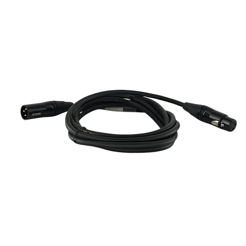 3-pins XLR kabel - gold connectors - 3M