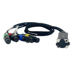 RJ45 CAT6 naar 4x XLR Female