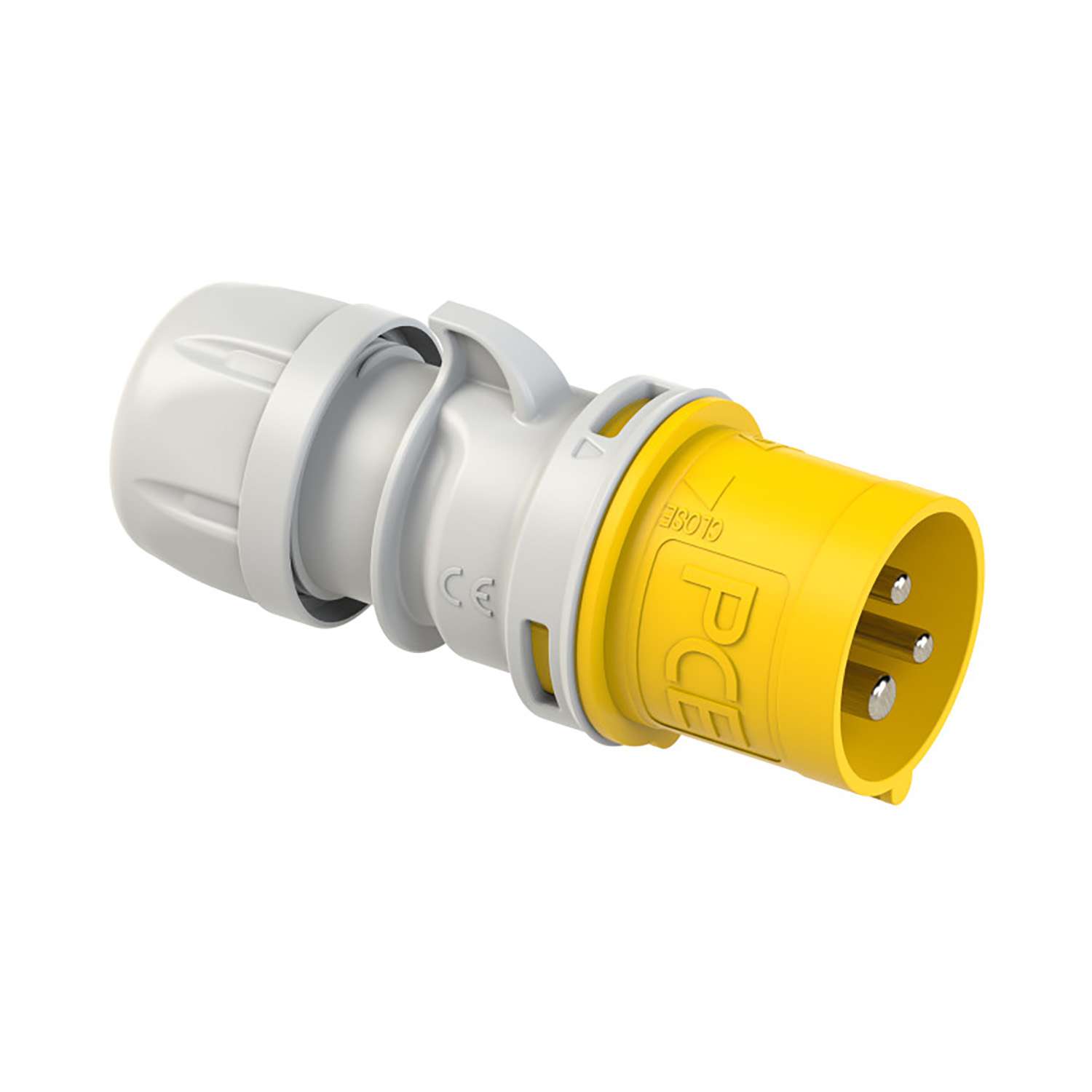 PCE - CEE stekker 16A 3p 110V 4h geel IP44 Shark