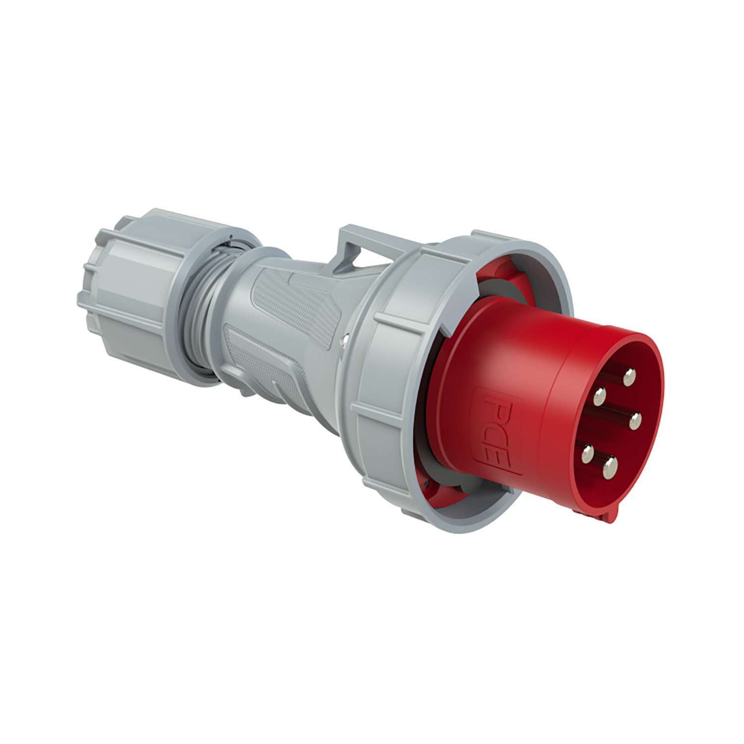 PCE - CEE stekker 63A 5p 400V 6h rood IP67 Power Twist