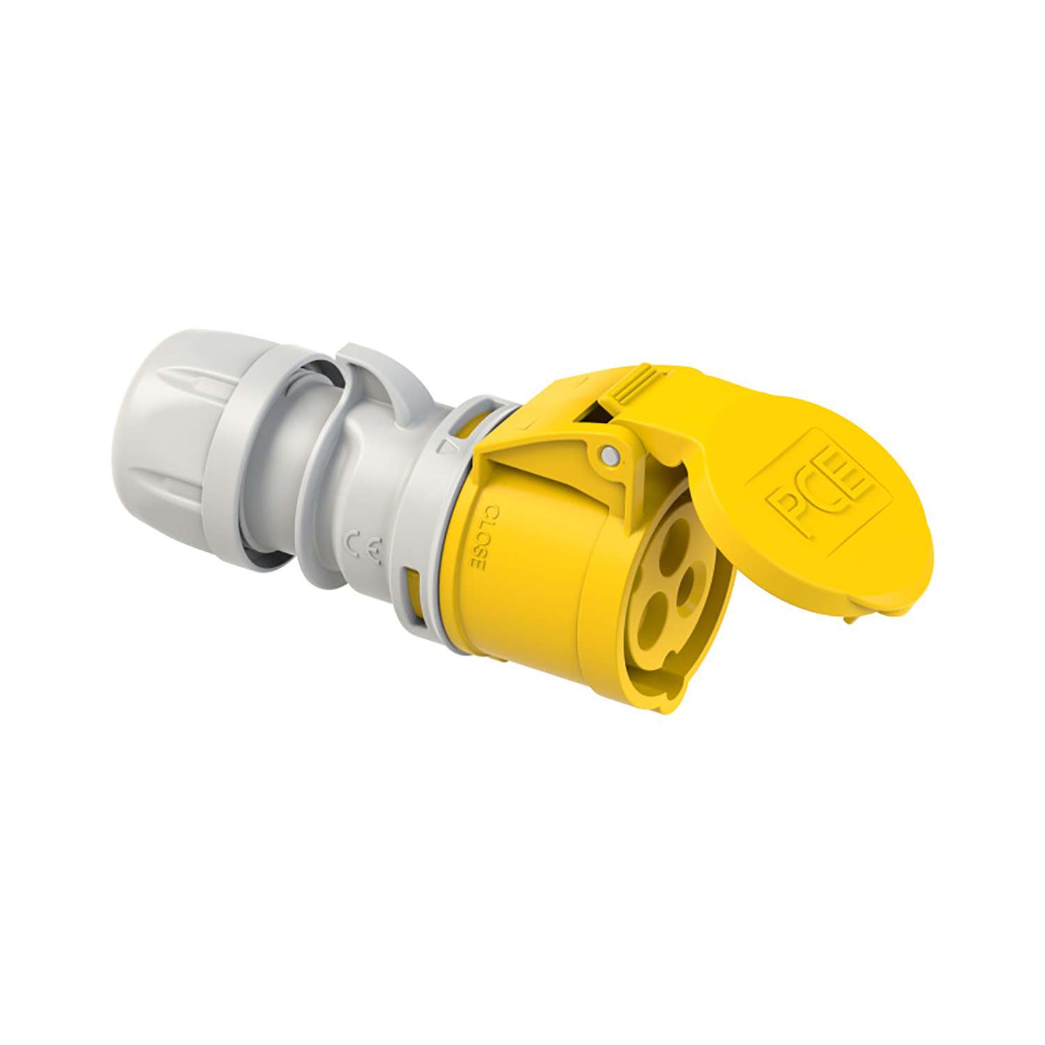 PCE - CEE contrastekker 16A 3p 110V 4h geel IP44 Shark