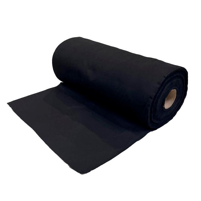 StageTex - Scheurdoek op rol 60cm x 60m - 160gr/m² - zwart