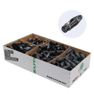 Neutrik - NC3FXX-BAG-D - 3-Pin XLR Female Kabelconnector (Zwart) 100 stuks