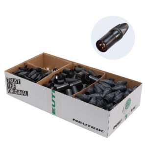 Neutrik - NC3MXX-BAG-D - 3-Pin XLR Male Kabelconnector (Zwart) 100 stuks