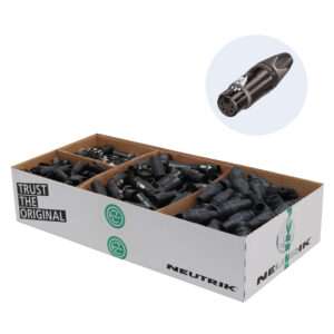 Neutrik - NC5FXX-BAG-D - 5-Pin XLR Female Kabelconnector (Zwart) 100 stuks
