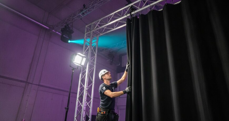 Doek voor afscherming podium: de complete gids voor professionals in 2026