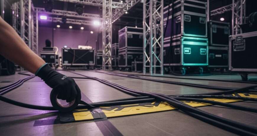Kabelmanagement evenementen: de ultieme checklist voor een veilige productie in 2026