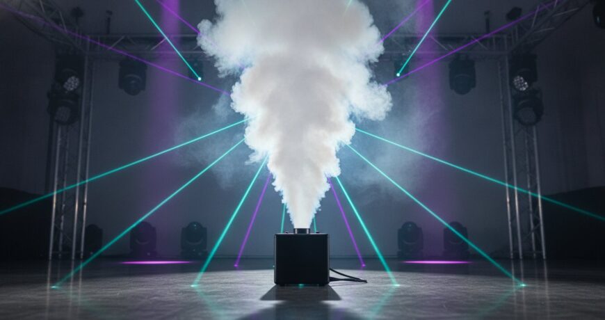 Rookmachine vloeistof: de complete gids voor professionele effecten in 2026